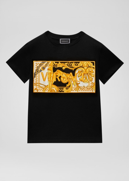 Tricouri Versace Versace Barocco Rodeo 90s Vintage Logo Fete | FRKUCOD-42